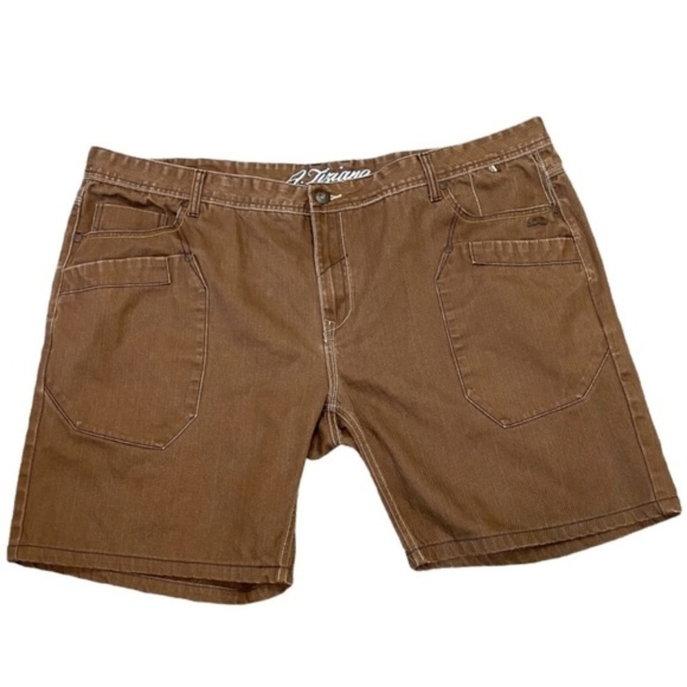 A. TIZIANO - DARK BROWN COTTON SHORTS‎ - SIZE 46 - EXCELLENT CONDITION